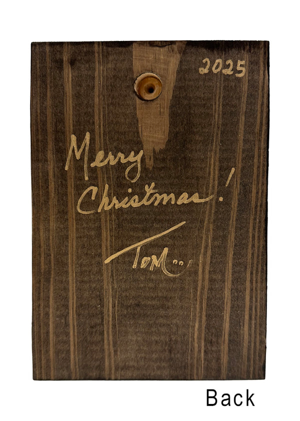 The Nativity on 5.5 x 8 Rustic Wood / FREE SHIPPING