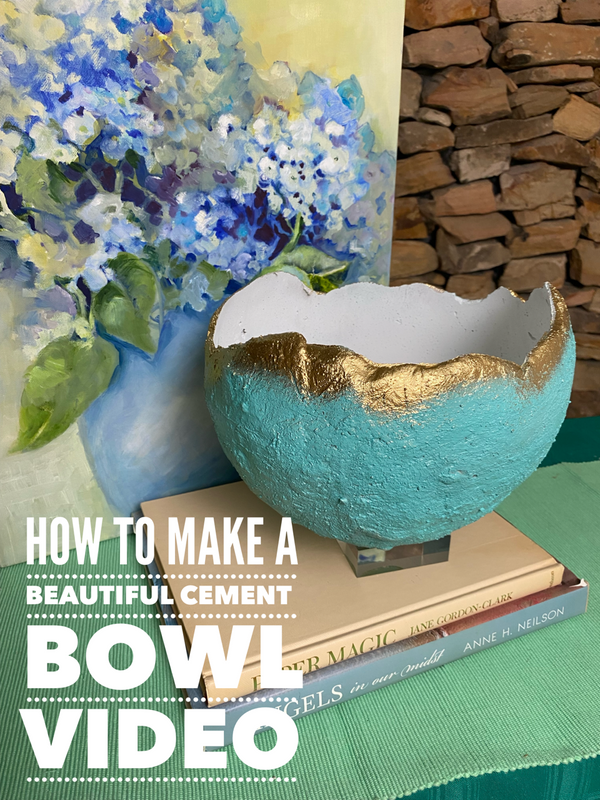 How to Make a Cement Bowl Video / $9.95
