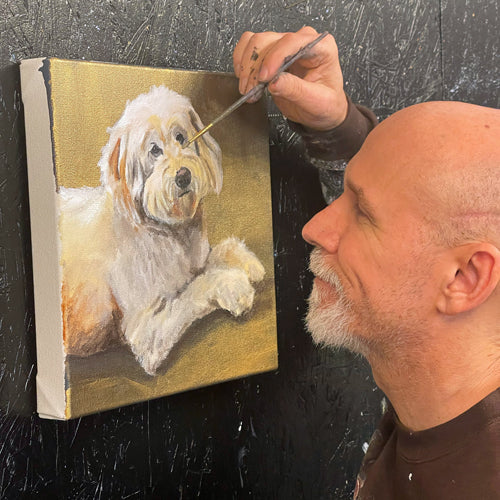 Hand-Painted Pet Portrait Commission / Free Shipping!