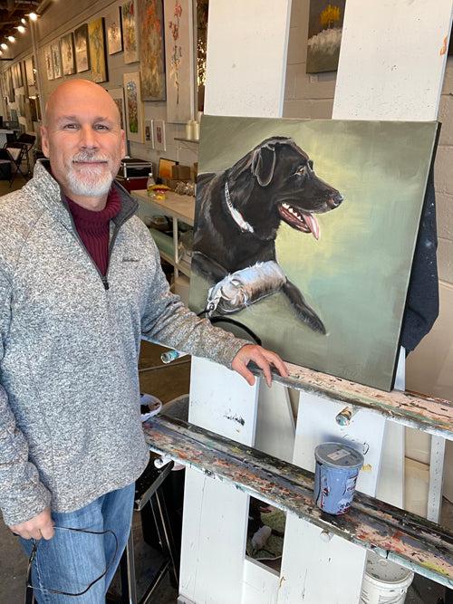 Hand-Painted Pet Portrait Commission / Free Shipping!