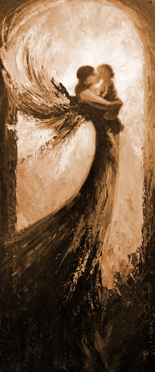 "A Guardian Angel #1" sepia / print by Thomas Andrew - ThomasAndrewArtwork