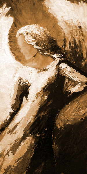 "Angel of Beauty" sepia / print by Thomas Andrew - ThomasAndrewArtwork