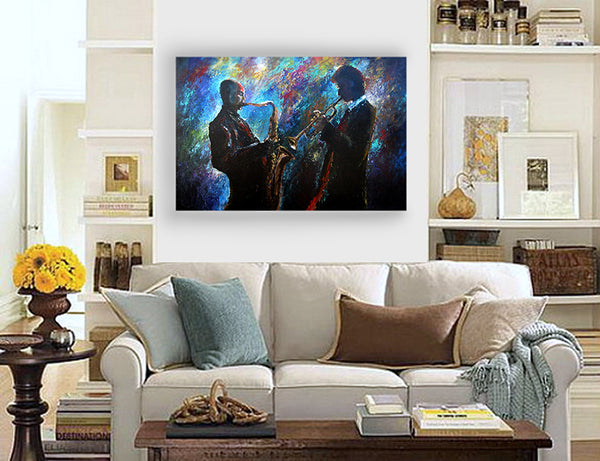 "Blowing Jazz" print by Thomas Andrew - ThomasAndrewArtwork