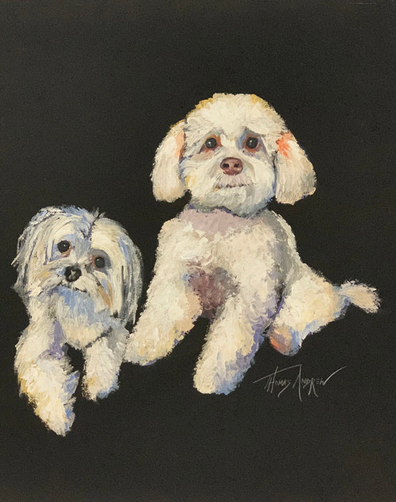 Hand-Painted Pet Portrait Commission / Free Shipping!