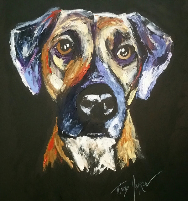 Hand-Painted Pet Portrait Commission / Free Shipping!