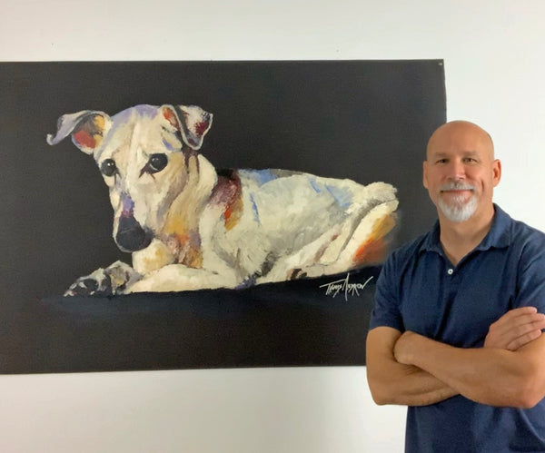 Hand-Painted Pet Portrait Commission / Free Shipping!