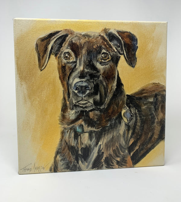 Hand-Painted Pet Portrait Commission / Free Shipping!