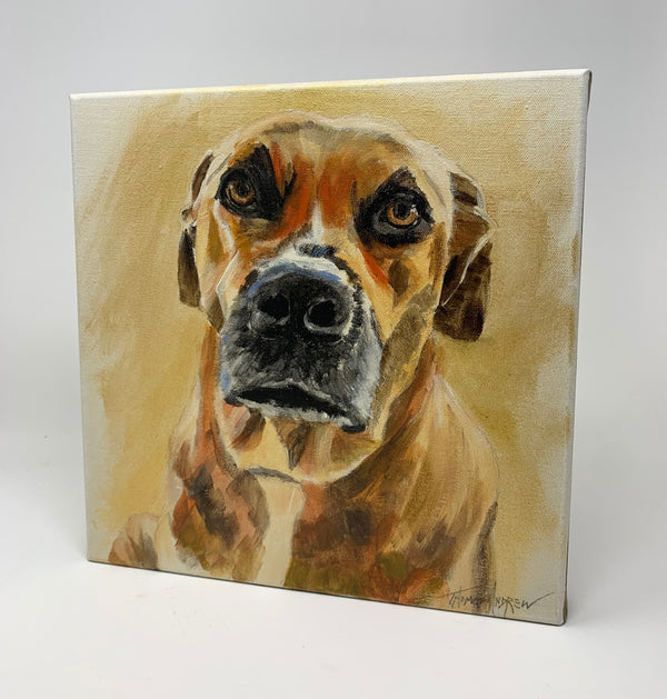 Hand-Painted Pet Portrait Commission / Free Shipping!