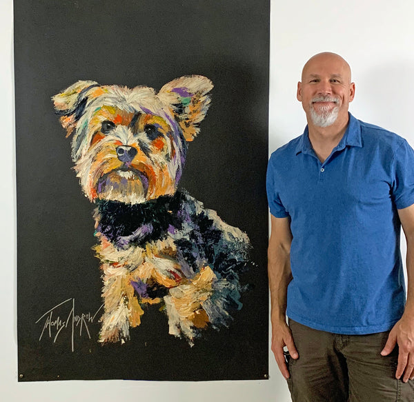 Hand-Painted Pet Portrait Commission / Free Shipping!