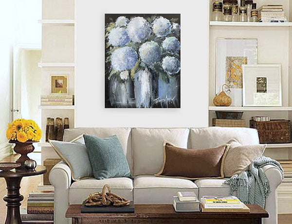 "Hydrangeas Design 01" print by Thomas Andrew - ThomasAndrewArtwork