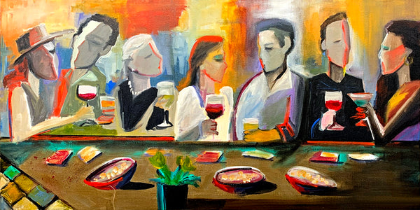 "In Good Spirits" aka "Life Before COVID-19" / print by Thomas Andrew - Thomasandrewartwork