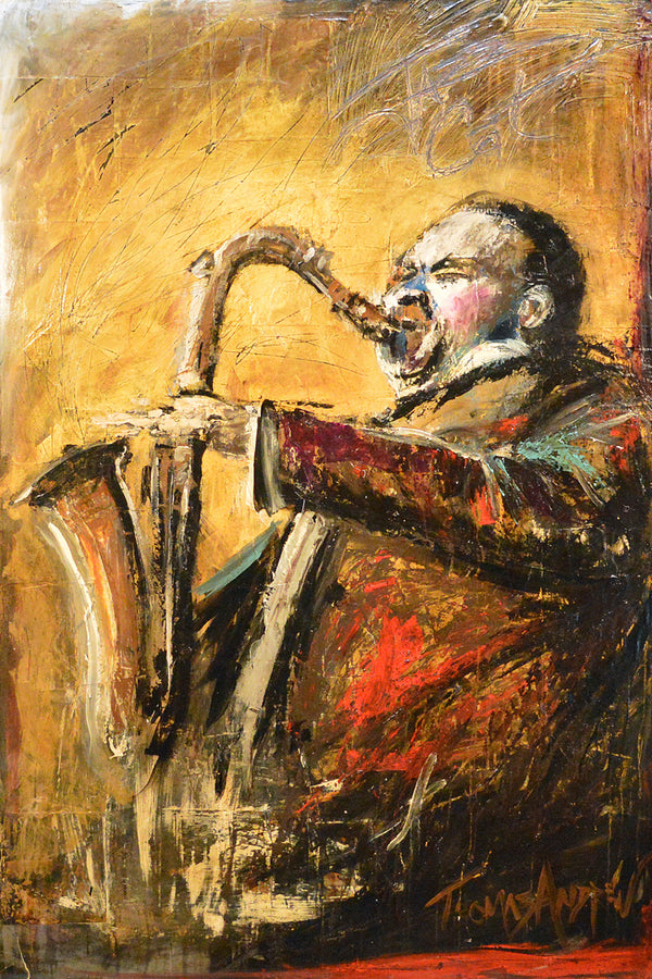"Jazz Cat" print by Thomas Andrew - ThomasAndrewArtwork