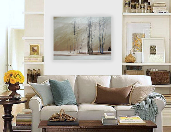 "Naked Trees on a Blanket of White"