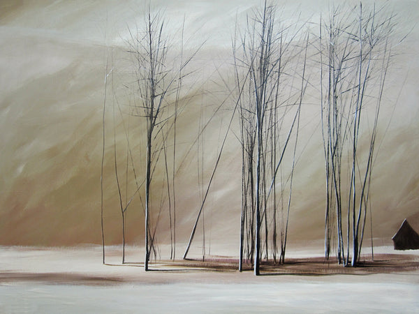 "Naked Trees on a Blanket of White" Giclee canvas print by Thomas Andrew - Thomasandrewartwork