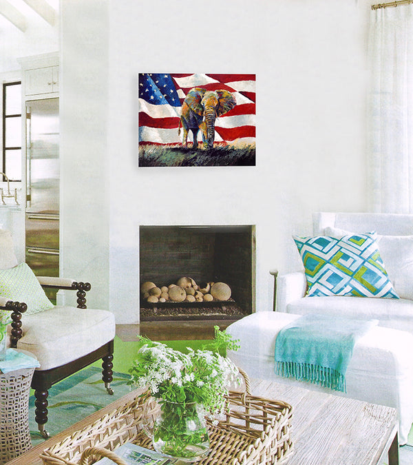 "One Nation Under God" #2 (Alaphant series) - Signed print by Thomas Andrew - ThomasAndrewArtwork