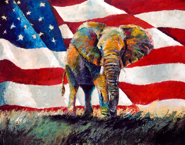 "One Nation Under God" #2 (Alaphant series) - Signed print by Thomas Andrew - ThomasAndrewArtwork