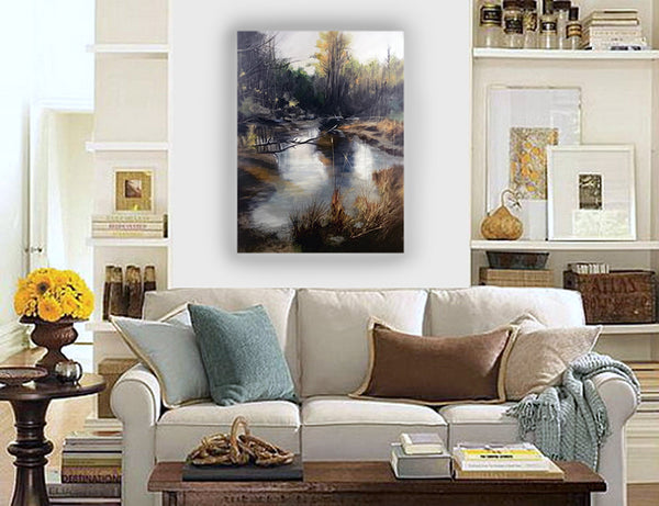 "Pond on the Farm"
