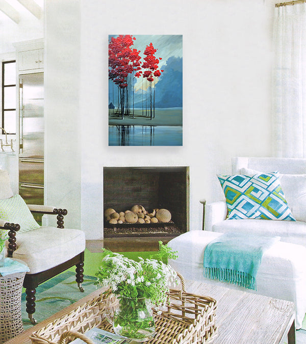 "Red Trees #4" print by Thomas Andrew - ThomasAndrewArtwork