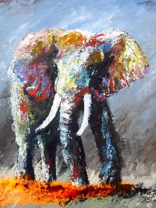 "Reigning Over the Orange" (Alaphant series) - Signed print by Thomas Andrew - ThomasAndrewArtwork