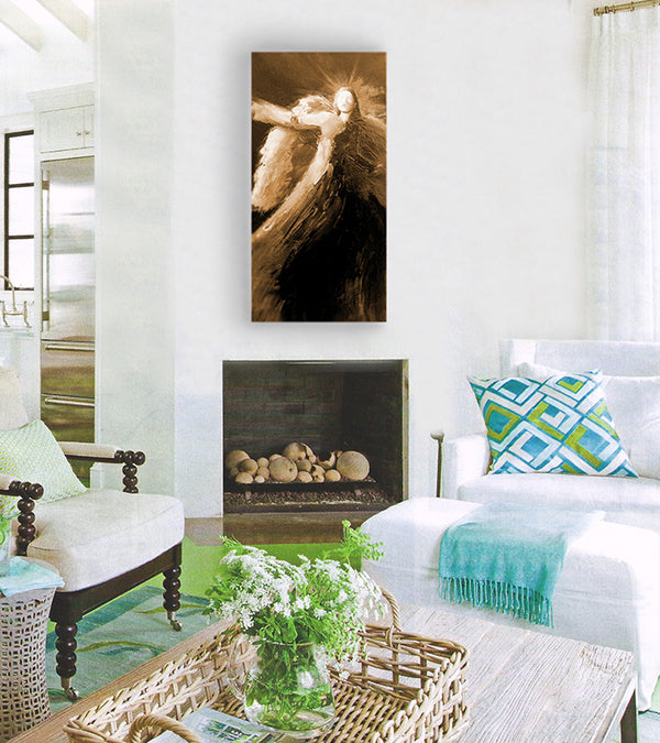 "The Protector" sepia / print by Thomas Andrew - ThomasAndrewArtwork