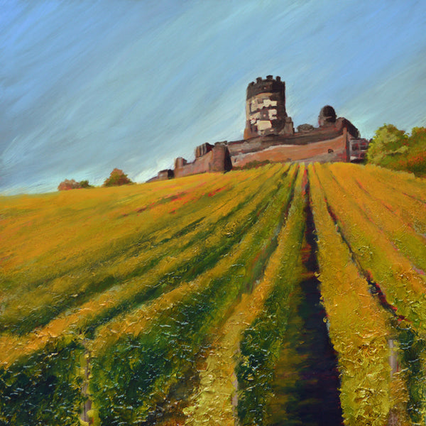 "The Castle Above the Vineyard" print by Thomas Andrew - ThomasAndrewArtwork