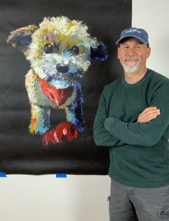 Hand-Painted Pet Portrait Commission / Free Shipping!