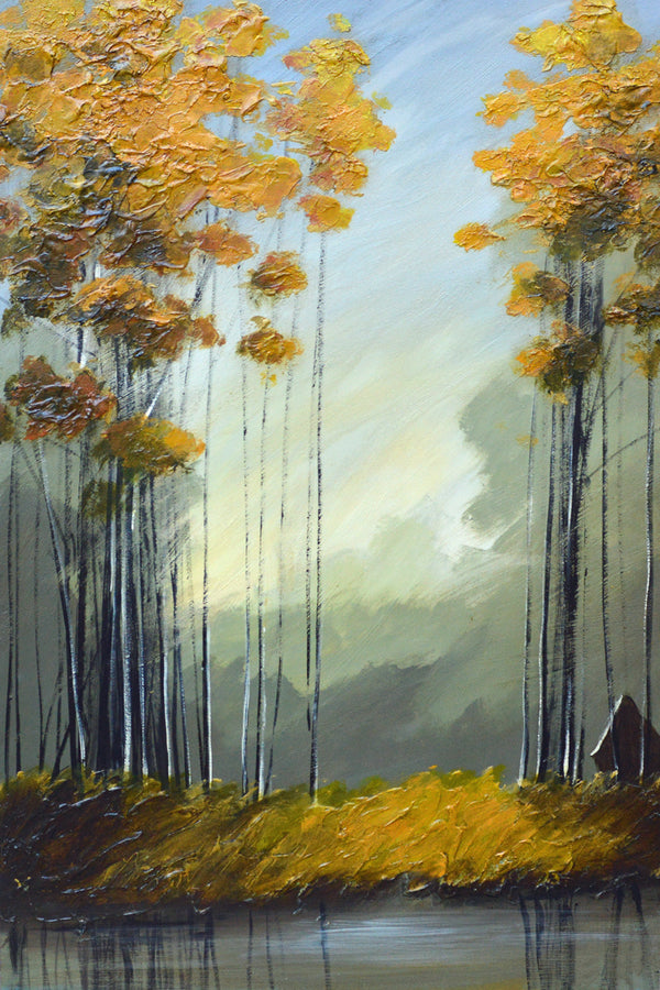 "Yellow Trees by the Water #1"
