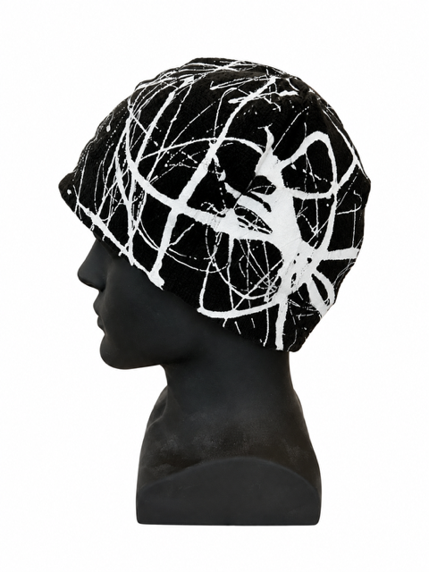 Splattered Beanie 0552 / Free Shipping