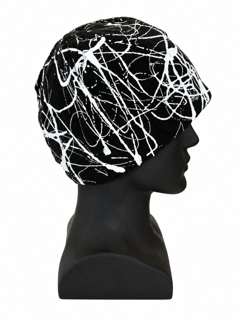Splattered Beanie 0552 / Free Shipping
