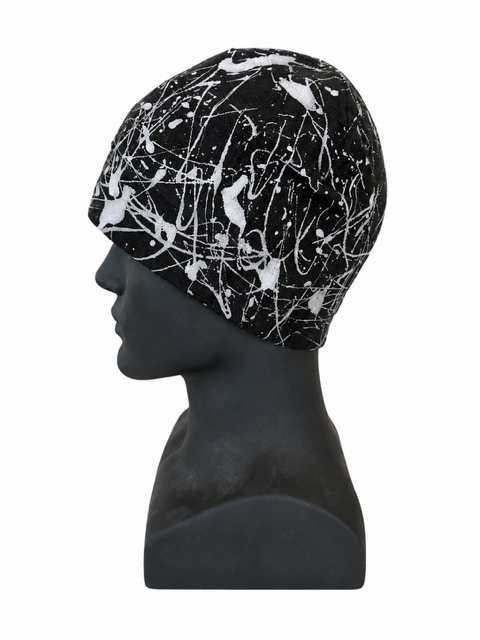Splattered Beanie 0554 / Free Shipping