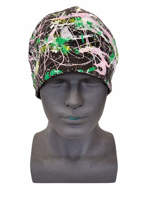 Splattered Beanie 0555 / Free Shipping