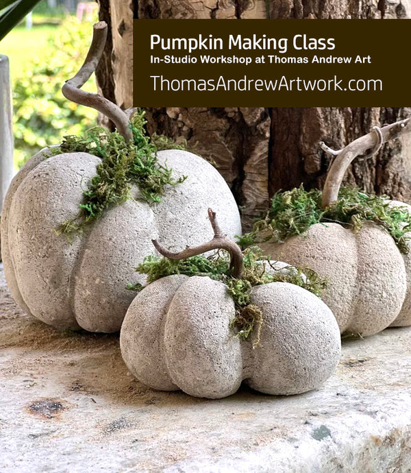 CONCRETE PUMPKIN In-Studio CLASS for Adults / August 22