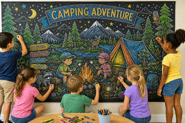 Coloring Murals for Kids / 12 Different Themes