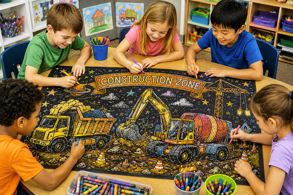 Coloring Murals for Kids / 12 Different Themes