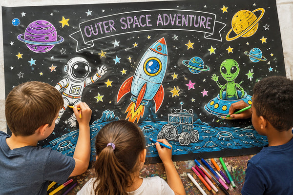 Coloring Murals for Kids / 12 Different Themes