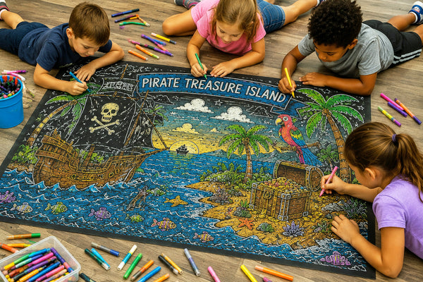 Coloring Murals for Kids / 12 Different Themes