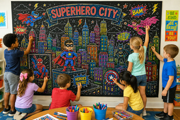 Coloring Murals for Kids / 12 Different Themes