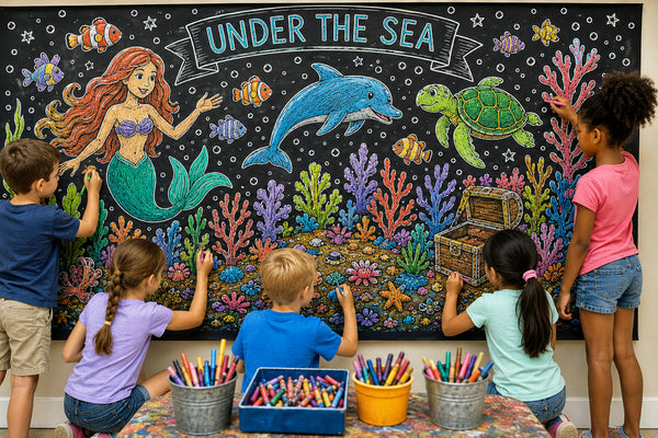 Coloring Murals for Kids / 12 Different Themes