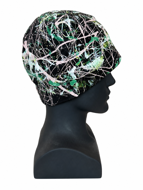 Splattered Beanie 0555 / Free Shipping