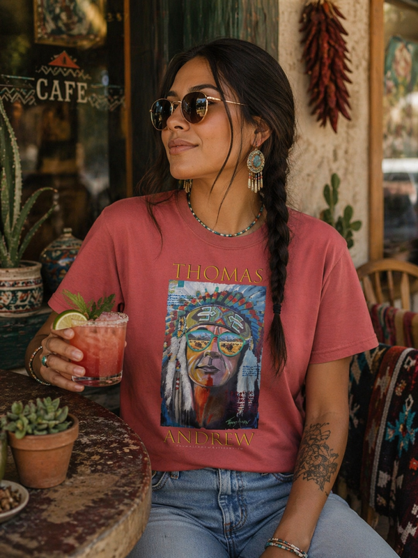 Indian Warrior / Unisex garment-dyed heavyweight t-shirt
