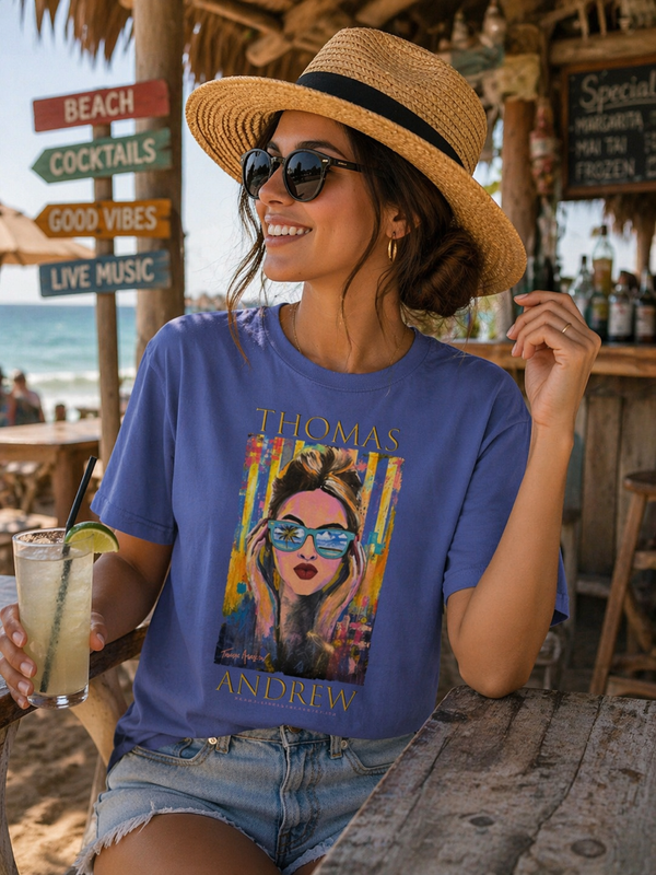 Island Girl / Unisex garment-dyed heavyweight t-shirt
