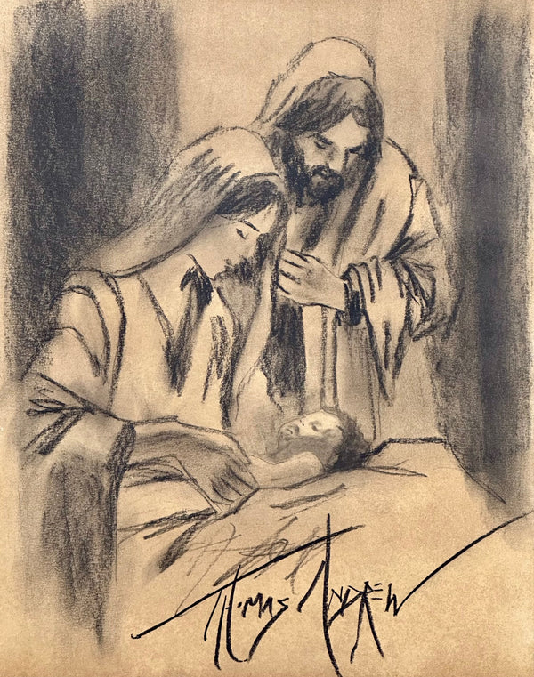 Jesus Old World Drawing #28 / Free Shipping