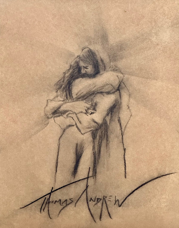 Jesus Old World Drawing #26 / Free Shipping