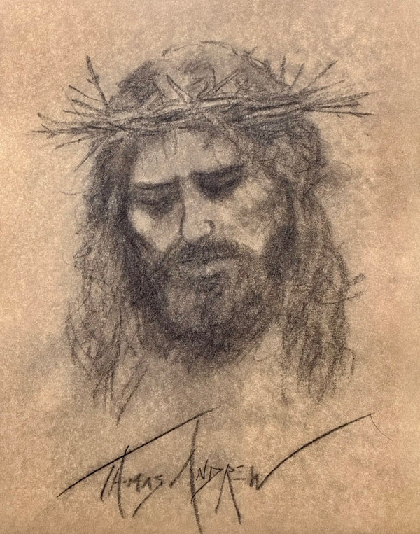 Jesus Old World Drawing #21 / Free Shipping