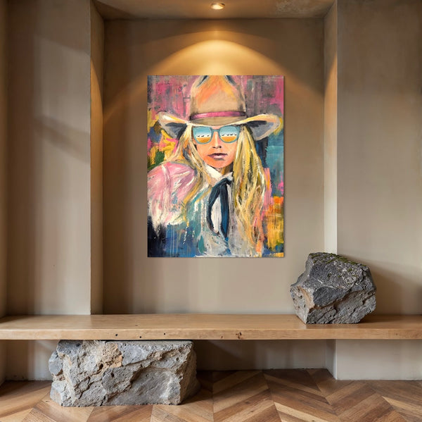 Reflections Series / Cowgirl Loves Wild Horses