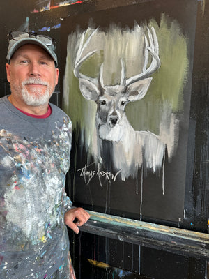 Deer Head 02 / Large Study Series / Free Shipping