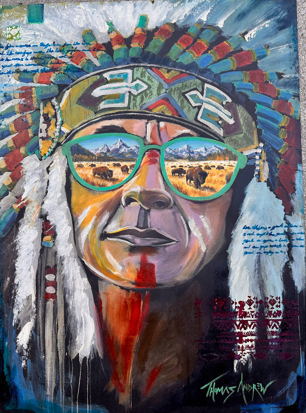 Indian Warrior / Print / Free Shipping