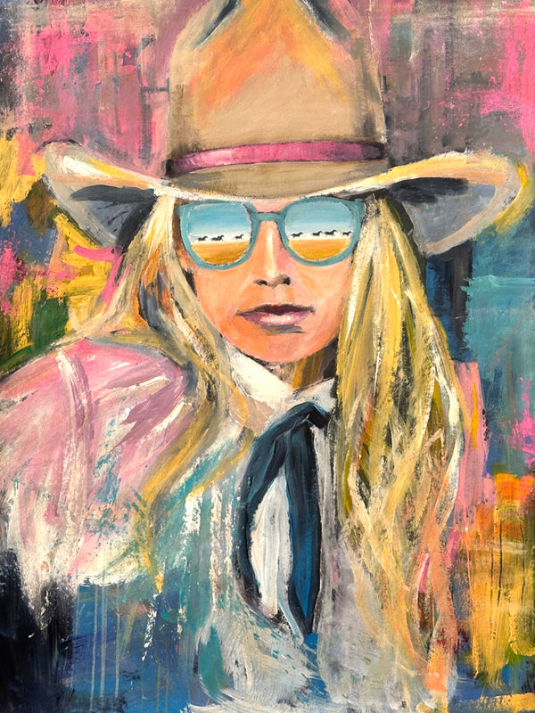 Reflections Series / Cowgirl Loves Wild Horses