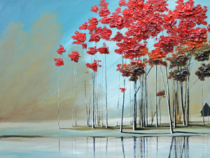 "Red Trees #3" print by Thomas Andrew - ThomasAndrewArtwork