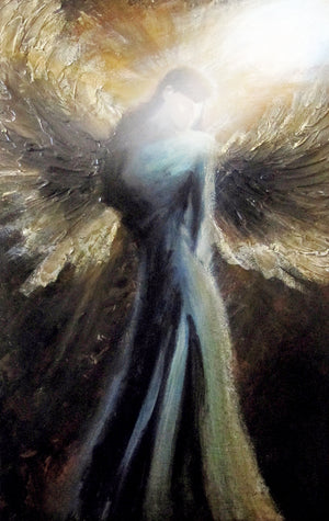 "A Comforting Light" (Angels series) - Signed print by Thomas Andrew - ThomasAndrewArtwork